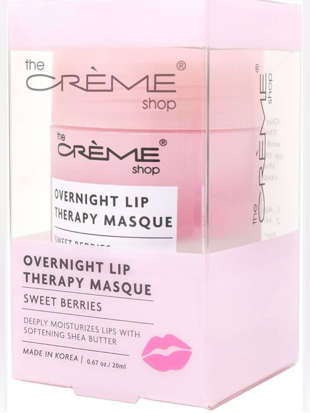 The Crème Shop Overnight Lip Therapy Masque - Sweet Berries (Pink)